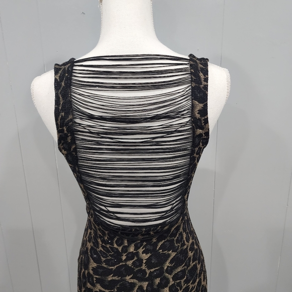 Forever 21 Black Animal Print Dress Small - Picture 2 of 5
